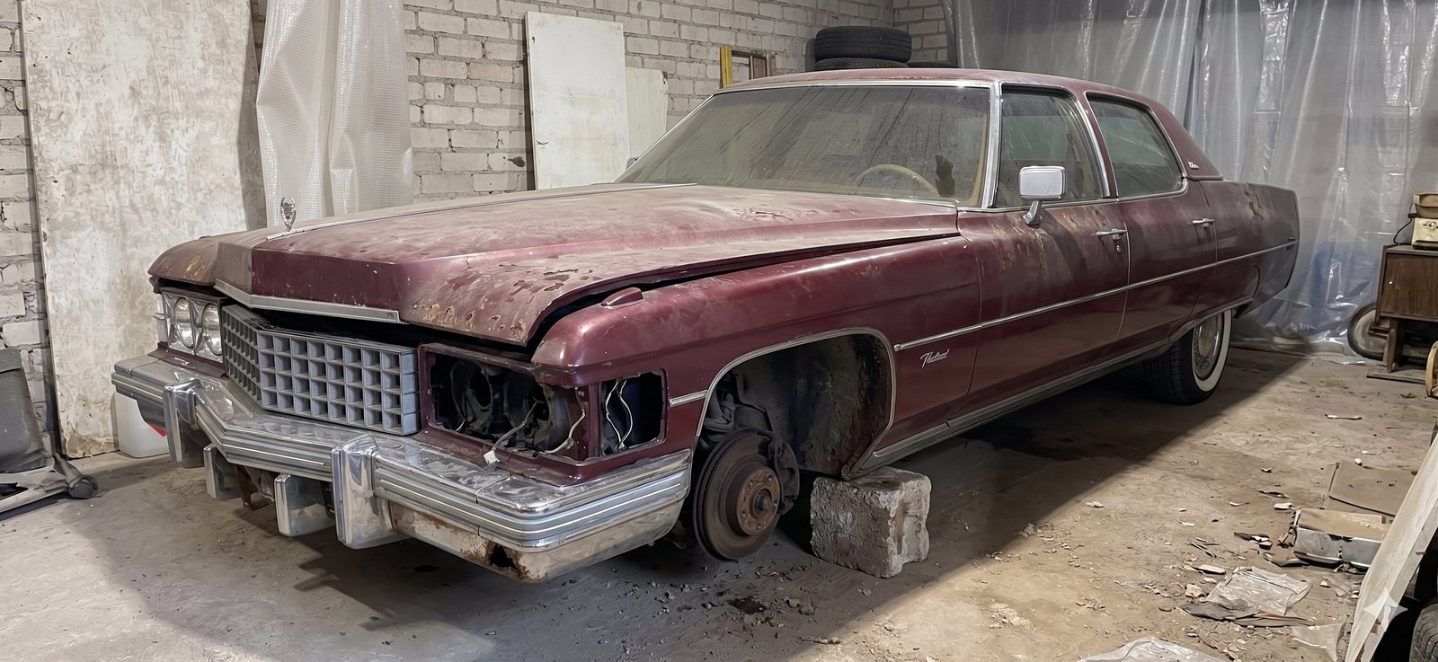 Cadillac prieš restauraciją
